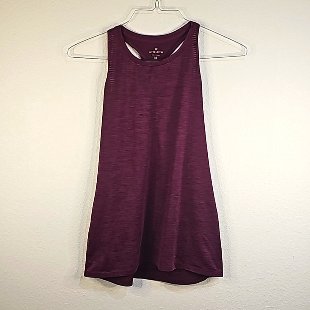 Athleta Women's XS Purple Athletic Workout Pilates Gym Racerback Tank Top